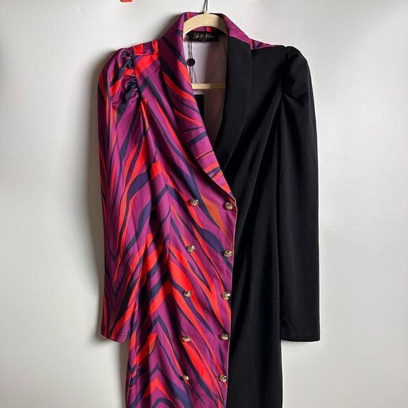 Color block button down midi dress - Picture 13 of 13